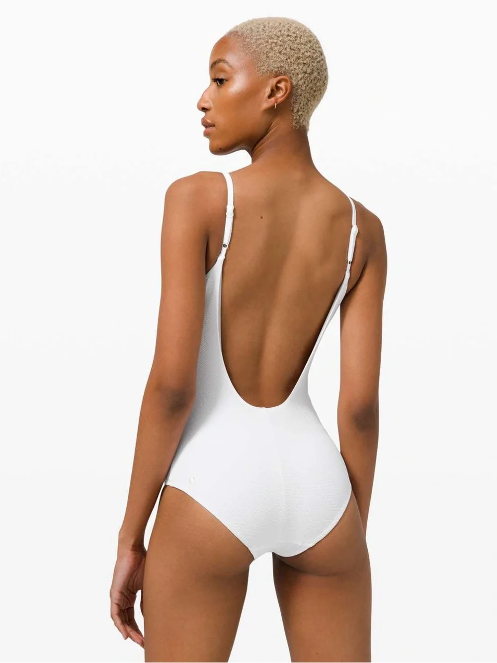 *NWT* Lululemon Waterside Honeycomb Swim One-Piece*B/C Cup in White size L